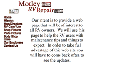 Desktop Screenshot of motleyrvrepair.com